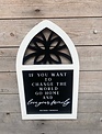 Mother Theresa Cathedral Quote Sign