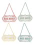 Metal Hanging She Shed Sign (4-Colors)