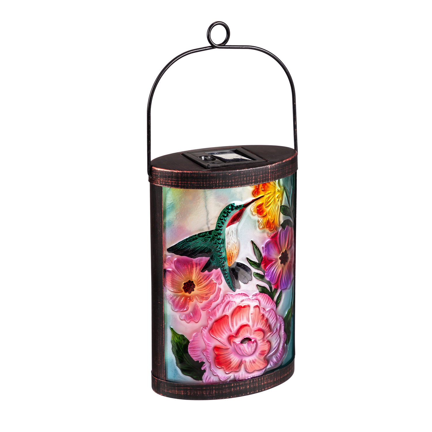 Hand Painted Solar Glass Lantern (4-Styles)