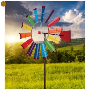 26" Rainbow Windmill Spinner