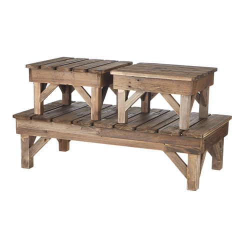 Distressed Wooden Riser (2-Styles)