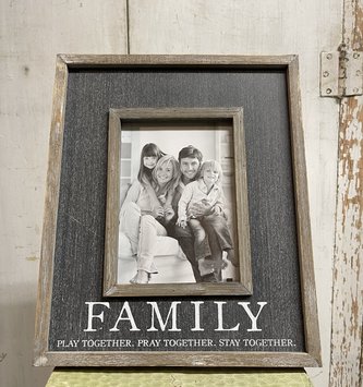 Wooden Family Picture Frame