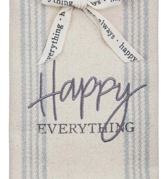 Happy Everything Woven Bow Towel
