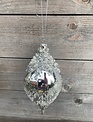 Silver Iced Pearl Ornament