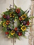 Custom Sunflower Farmhouse Wreath