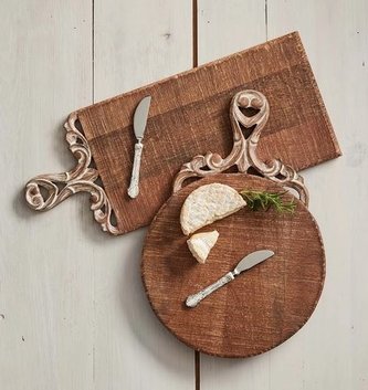 Carved Wooden Board Set (2-Styles)