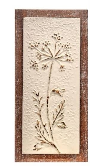 Embossed Queen Anne's Lace on Wood (2-Styles)