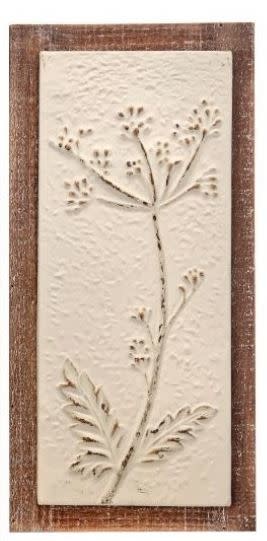 Embossed Queen Anne's Lace on Wood (2-Styles)