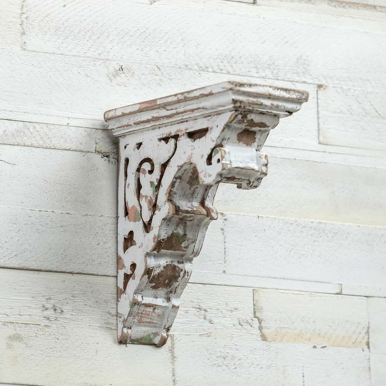 Distressed White Corbel