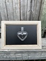 Magnetic Frame With Heart Shaped Bud Vase