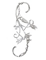 Wrought Iron Dragonfly Plant Hook