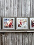Santa and Friends Wall Art w/Galvanized Accent (4-Sizes)