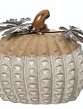 Ceramic 2-Tone Textured Pumpkin/Gourd (2-Style)