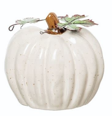 Ceramic Speckled Heirloom Pumpkin (2-Colors 2-Sizes)