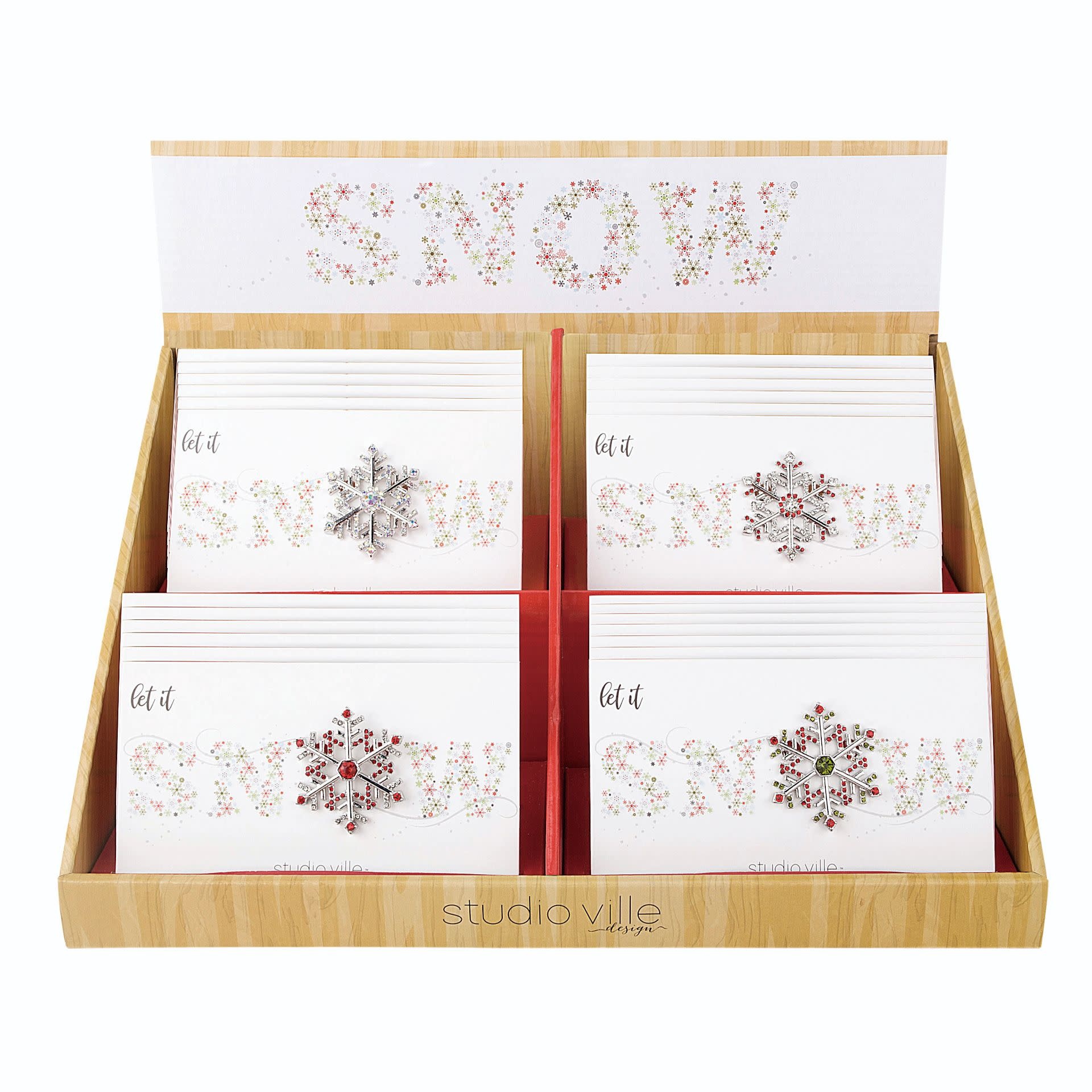 Bling Snowflake Pin (4-Styles)