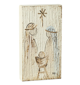 Holy Family Textured Block Sign (2-Sizes)