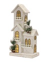 Battery Operated Wooden LED House Village Piece(2-Styles)