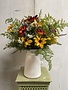 Custom Wildflowers in Fluted White Pitcher