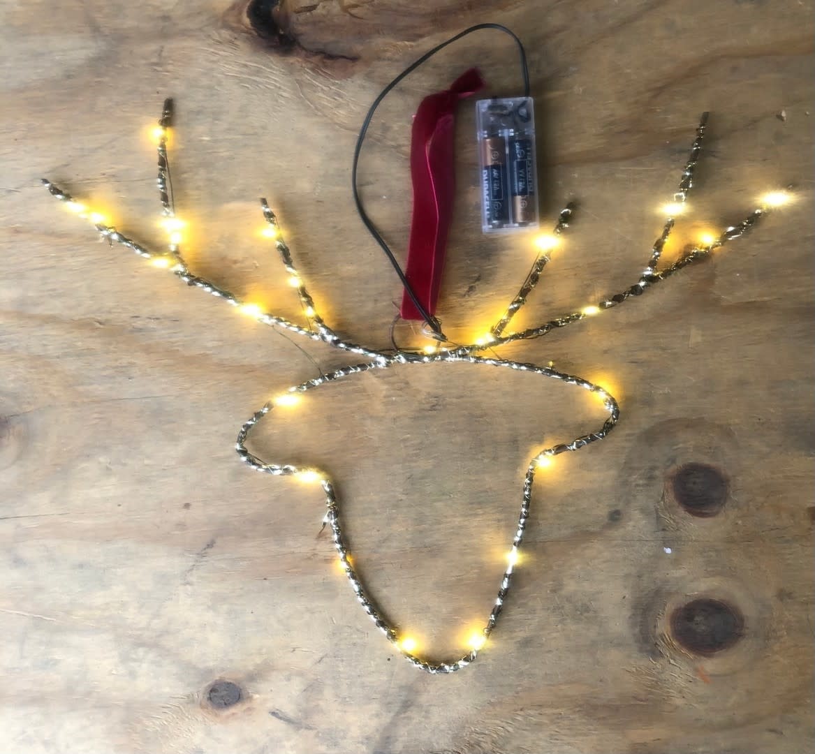 Battery Operated LED Wire Reindeer
