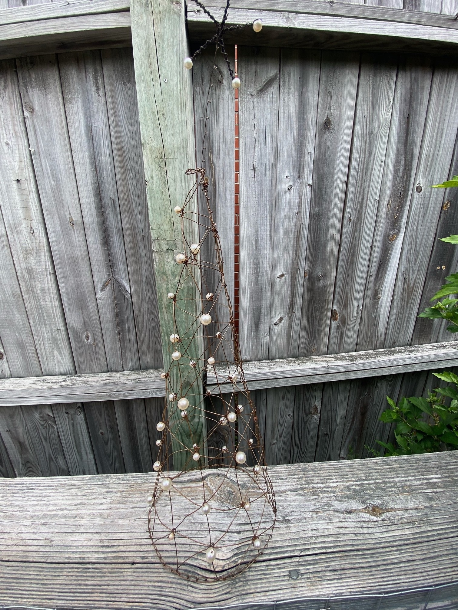 Wire Cone Tree w/ Pearls (5-Sizes)