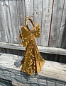 Standing Gold Angel Candle Holder