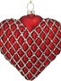 4" Glass Vintage Heart Ornament