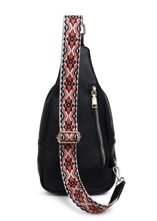 Moda Luxe Aztec Saddlebag Crossbody