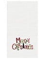 Candy Cane Merry Christmas Tea Towel