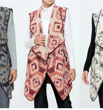 Ayana Aztec Vest (3-Colors)