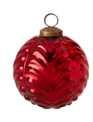 Red Mercury Glass Ball Ornament (2-Styles)