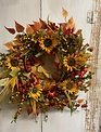 Custom Indian Summer Fall Wreath