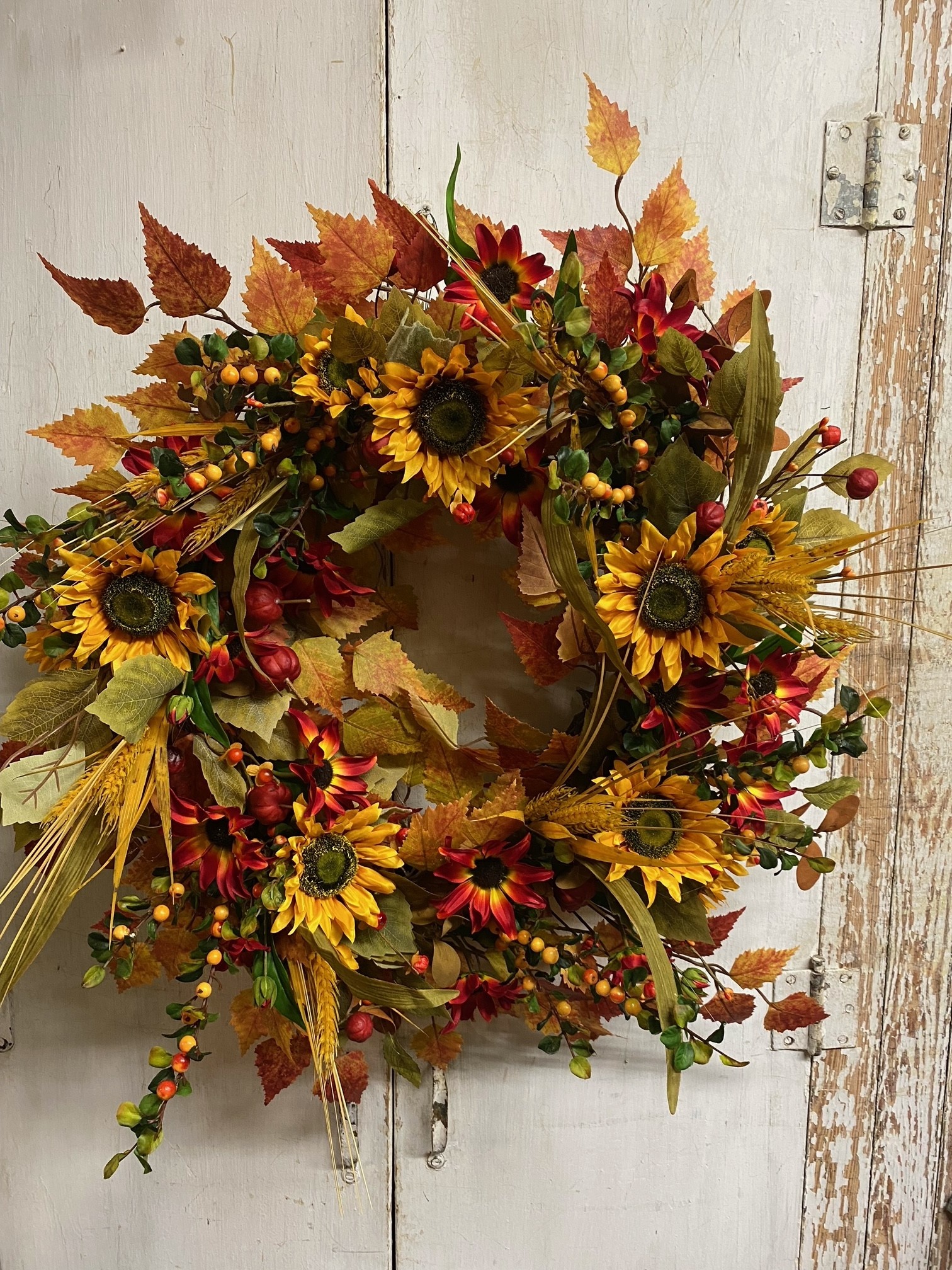 Custom Indian Summer Fall Wreath Shop Wreaths FAST SHIPPING The