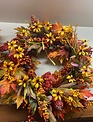 Custom Bountiful Harvest Wreath