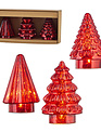 Set of 3 Mercury Glass Pre-Lit Trees (2-Colors)