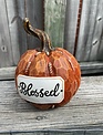 Carved Twisted Stem Message Pumpkin (3-Styles)