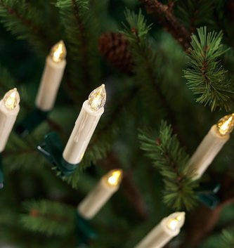 Set of 12 4" LED Clip-On Taper Candles