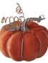 6.5" Velvet Pumpkin