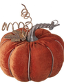 6.5" Velvet Pumpkin