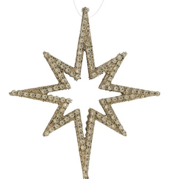 Jeweled Beaded Star Ornament