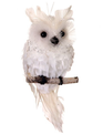 5" Tinsel Ice Owl Ornament