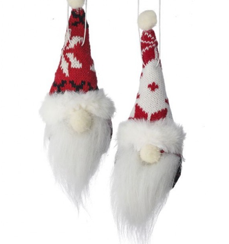 Hanging Santa Gnome Ornament (2-Styles)