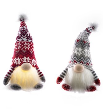 Carmen the Nordic Hat Light Up Gnome (2-Styles)