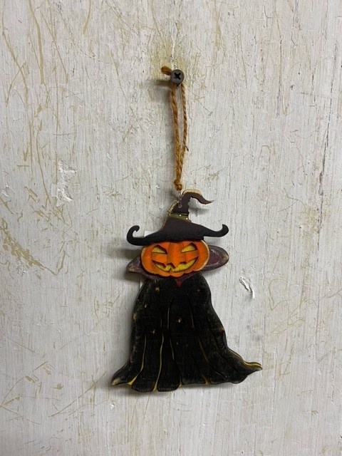 Halloween Jack-o-Lantern Wooden Ornament (6-Styles)