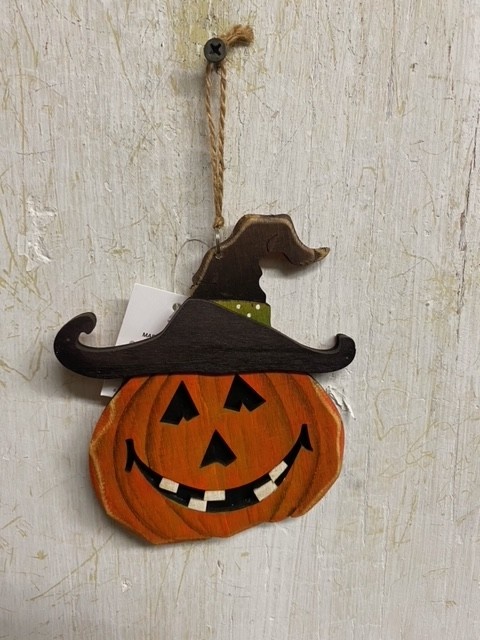 Halloween Jack-o-Lantern Wooden Ornament (6-Styles)