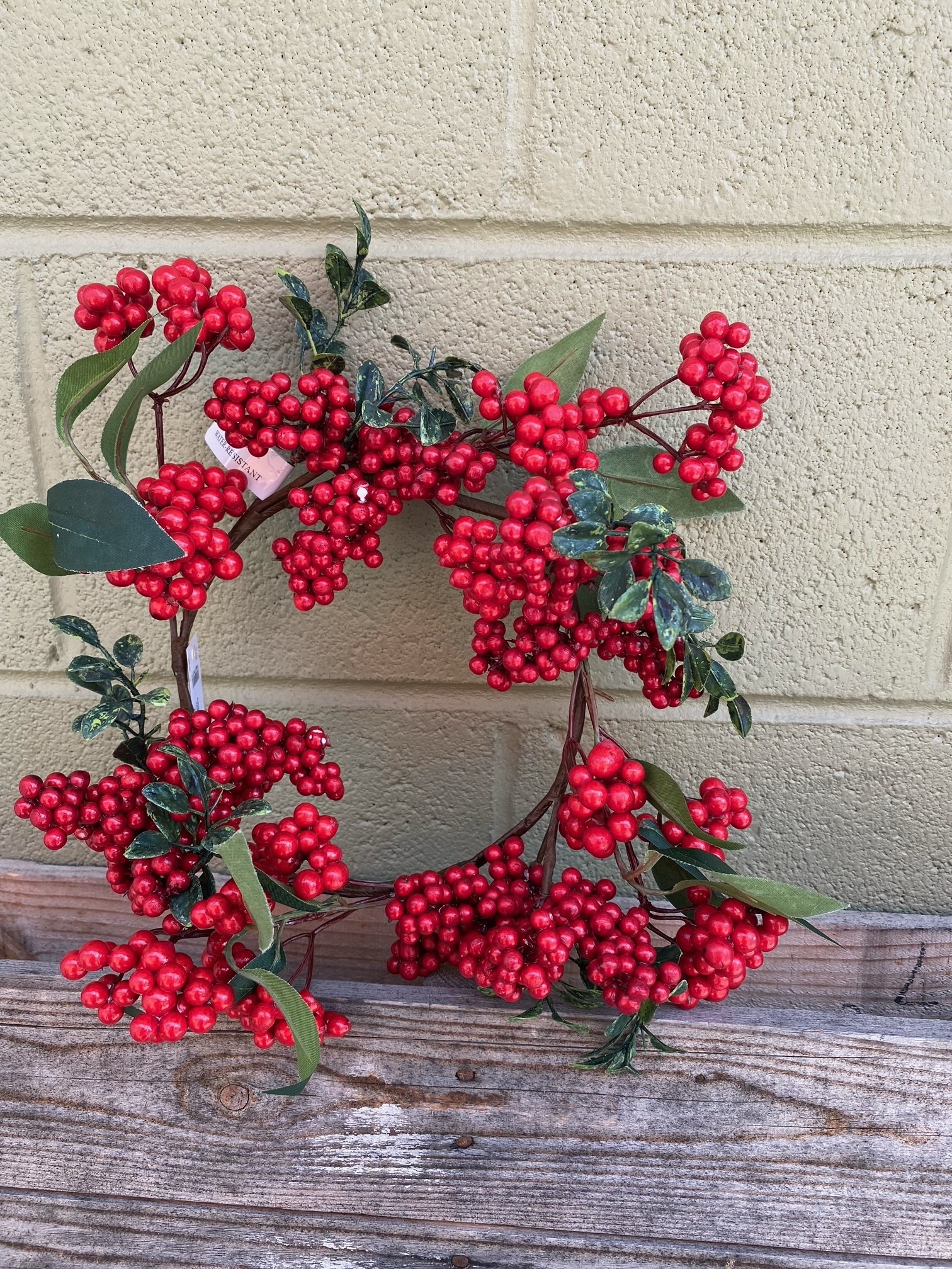 Red Cluster Berry Candle Ring Shop Candle Rings Fast Shipping The