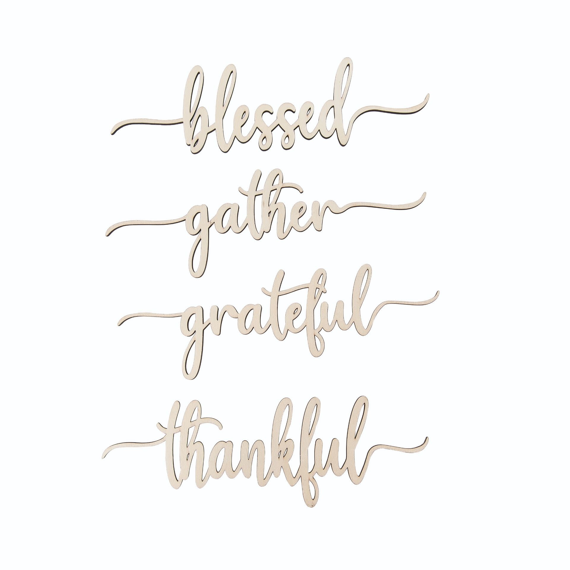 Die Cut Inspirational Word Ornament (4-Styles)