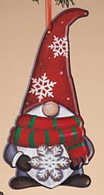 Happy Metal Gnome Ornament (3-Styles)