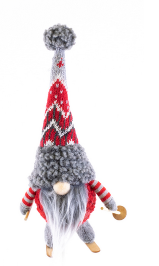 Ness the Skiing Gnome Ornament (2-Styles)