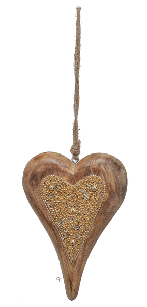 Wooden Heart Ornaments