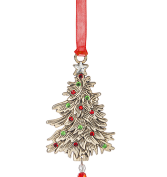 Silver Christmas Tree Ornament